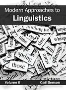 Fester Einband Modern Approaches to Linguistics von