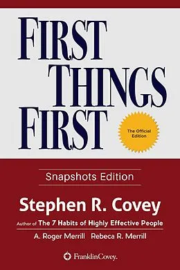 E-Book (epub) First Things First von Stephen R. Covey, A. Roger Merrill