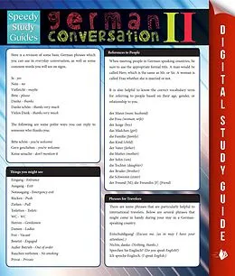 E-Book (epub) German Conversation Il (Speedy Study Guides) von Speedy Publishing