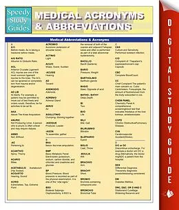 E-Book (epub) Medical Abbreviations & Acronyms (Speedy Study Guides) von Speedy Publishing