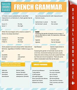 eBook (epub) French Grammar (Speedy Study Guides) de Speedy Publishing