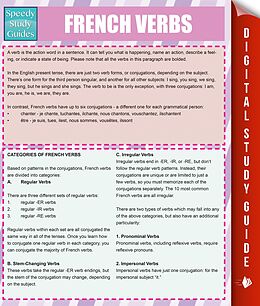 E-Book (epub) French Verbs (Speedy Study Guides) von Speedy Publishing