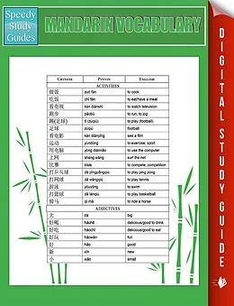 E-Book (epub) Mandarin Vocabulary (Speedy Study Guides) von Publishing Speedy