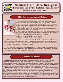 E-Book (pdf) Skin CareNatural Homemade Skin Care Recipes von Anne V. Parsons