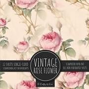 Couverture cartonnée Vintage Rose Flower Scrapbook Paper Pad de Crafty As Ever