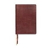 Couverture en cuir Lsb Large Print Wide Margin Paste-Down Reddish-Brown Faux Leather de Steadfast Bibles