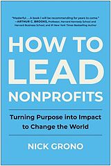 Livre Relié How to Lead Nonprofits de Nick Grono
