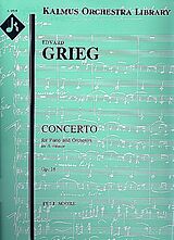 Edvard Hagerup Grieg Notenblätter Concerto a minor op.16