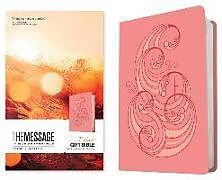 Couverture cartonnée The Message Deluxe Gift Bible (Leather-Look, Pink and Gold Waves): The Bible in Contemporary Language de Eugene H. Peterson