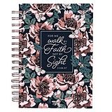 Broché Pink Floral Large Wirebound Journal de 