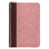 Livre Relié Pink and Saddle Tan Faux Leather Mini Pocket de 