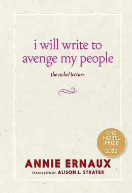 E-Book (epub) I Will Write to Avenge My People von Annie Ernaux