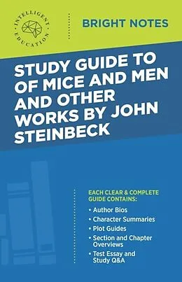 E-Book (epub) Study Guide to Of Mice and Men and Other Works by John Steinbeck von Intelligent Education