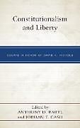 Livre Relié Constitutionalism and Liberty de Anthony D Cash, Jordan T, James Madison Col Bartl