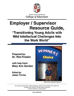 E-Book (epub) Employer/Supervisor Resource Guide von Rita Finstein