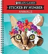 Kartonierter Einband Brain Games - Sticker by Number: Animals (28 Images to Sticker) von Publications International Ltd, New Seasons, Brain Games