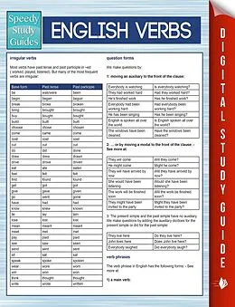 E-Book (epub) English Verbs (Speedy Study Guides) von Speedy Publishing