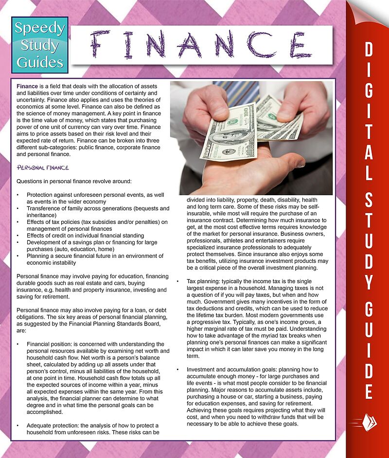 Finance (Speedy Study Guides)