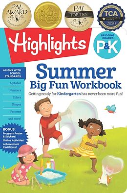 Couverture cartonnée Summer Big Fun Workbook Bridging Grades P & K de 