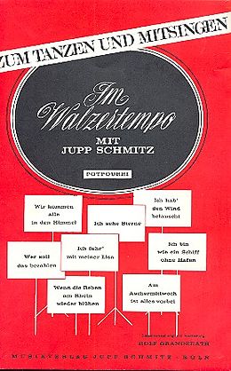 Jupp Schmitz Notenblätter Im Walzertempo mit Jupp Schmitz
