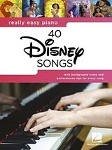 Couverture cartonnée Really Easy Piano: 40 Disney Songs - Songbook with Lyrics de Hal Leonard Publishing Corporation (COR)