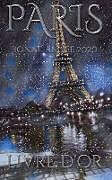 Couverture cartonnée Paris Eiffel Tower Happy New Year Blank pages 2020 Guest Book cover French translation de Michael Huhn, Michael Huhn