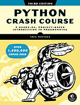 Couverture cartonnée Python Crash Course de Eric Matthes