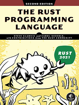 Couverture cartonnée The Rust Programming Language de Steve Klabnik, Carol Nichols
