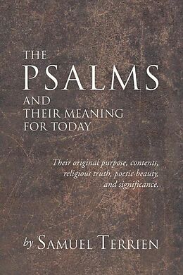eBook (pdf) The Psalms and Their Meaning for Today de Samuel Terrien