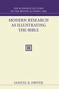 E-Book (pdf) Modern Research as Illustrating the Bible von Samuel R. Driver