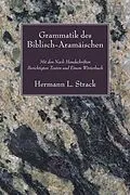 PDF Grammatik des Biblisch-Aramaischen von Hermann L. Strack