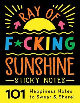 Couverture cartonnée Ray of F*cking Sunshine Sticky Notes de Sourcebooks