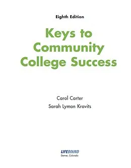 E-Book (epub) Keys to Community College Success von Carol Carter, Sarah Kravits
