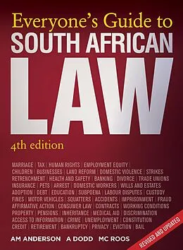 E-Book (epub) Everyone's Guide to South African Law von Adriaan Anderson