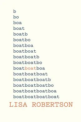 E-Book (epub) Boat von Lisa Robertson