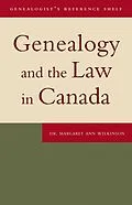 ePUB Genealogy and the Law in Canada von Margaret Ann Wilkinson