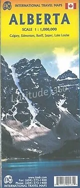 gefaltete (Land)Karte Touristik Karte Alberta & British Columbia von