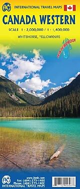 (Land)Karte Landkarte Western Canada von 