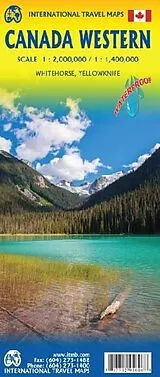 (Land)Karte Landkarte Western Canada von