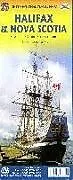 gefaltete (Land)Karte Halifax & Nova Scotia (incl. Dartmouth) von