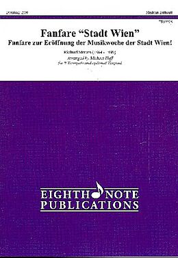 Richard Strauss Notenblätter Fanfare Stadt Wien