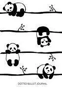 Kartonierter Einband Cute Pandas - Dotted Bullet Journal von Blank Classic