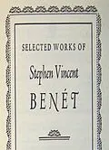 E-Book (epub) Selected Works of Stephen Vincent Benet von Benet Stephen Vincent Benet