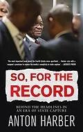 E-Book (epub) So, for the record von Anton Harber