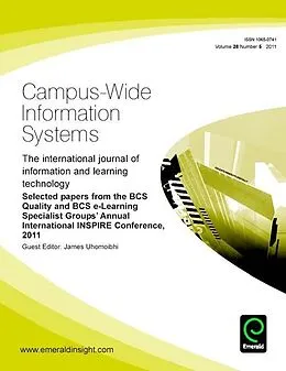 E-Book (pdf) Selected papers from the BCS Quality and BCS e-Learning Specialist Groups' Annual International INSPIRE Conference, 2011 von 