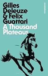 Couverture cartonnée A Thousand Plateaus de Gilles Deleuze, Felix Guattari