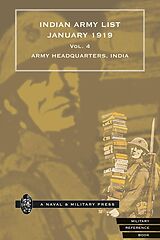 eBook (pdf) Indian Army List January 1919 - Volume 4 de Army Headquarters India