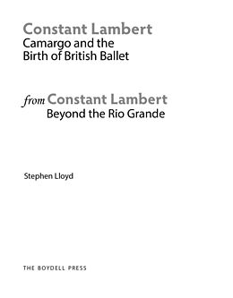 E-Book (epub) Constant Lambert von Stephen Lloyd