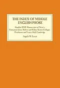 E-Book (pdf) The Index of Middle English Prose von Angela M. Lucas