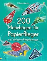 Drucksache (Non) 200 Motivbögen für Papierflieger von 
